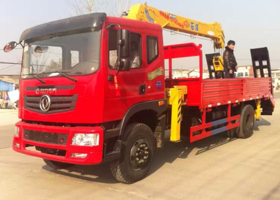 কেনা Dongfeng 4x2 ট্রাক মাউন্ট ক্রেন / 5 টন মোবাইল কপিকল উচ্চ পারফরম্যান্স অনলাইনে উৎপাদন